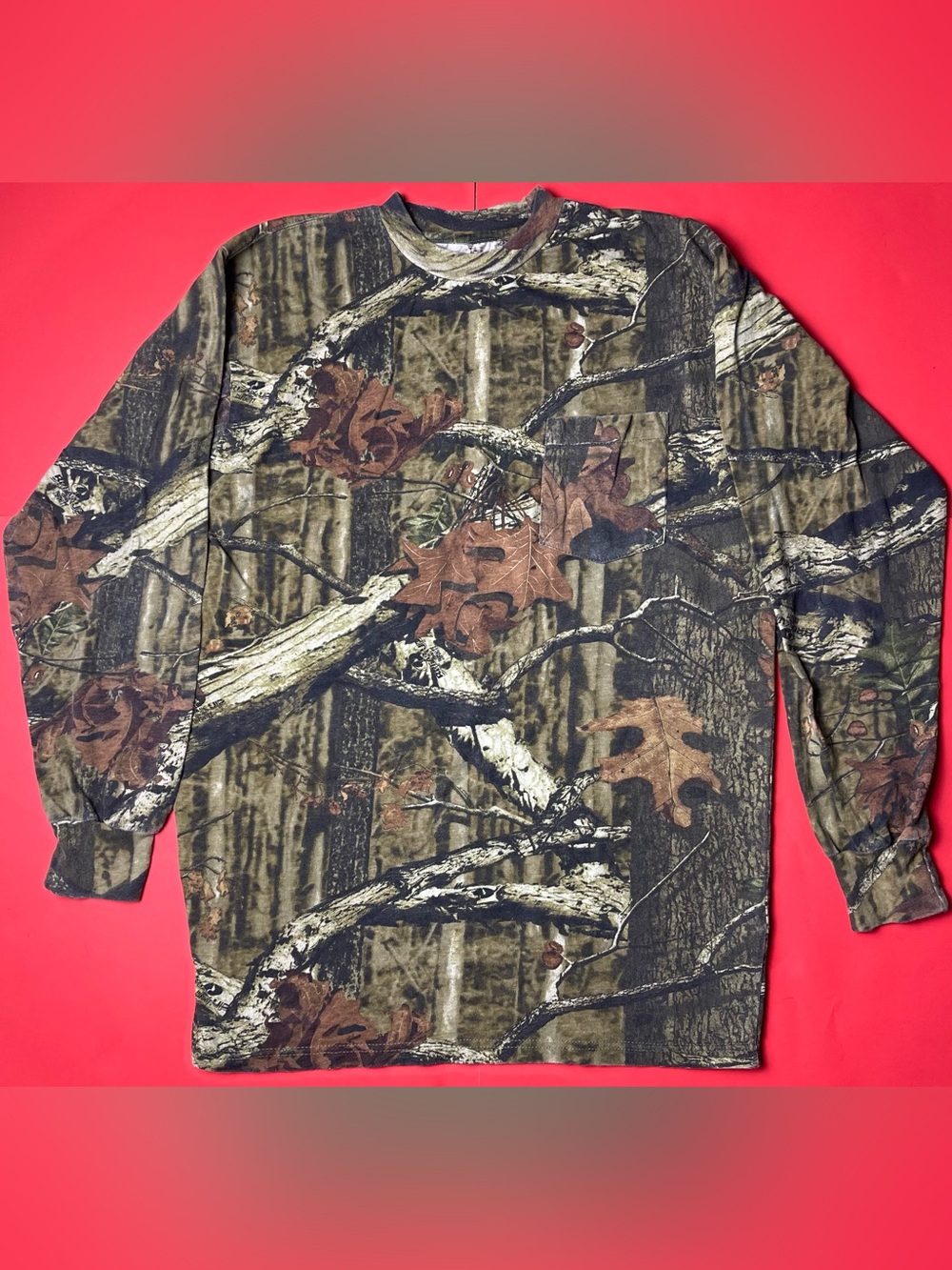 Cabela's Men's Realtree Camo Long Sleeve Shirt - Green, Brown, Black
